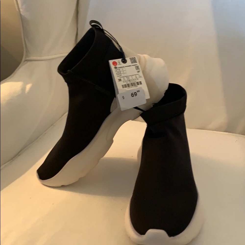 Zara bootie trainers.